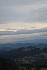 Obraz premium sunset in the mountains