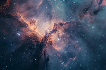 Deep Space Photograph of a Nebula
