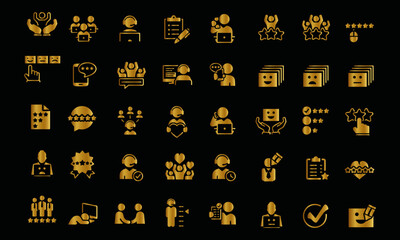  Customer Experience icons vector design