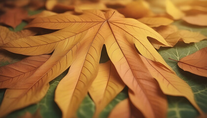 Close up of Leaf texture
