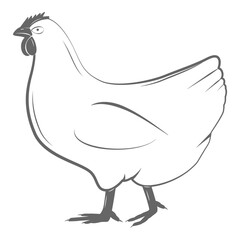 Farming Two-color Icon Set Vector Illustration. Contains Images of Barn, Farm Truck, Tractor, Cow, Chicken, Farmer, Eggs, Human Hands, Milk Can, Farm Constructions, Tomatoes.. Item 13