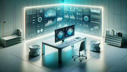 Modern Health Informatics Workspace with Dynamic Data Visualizations