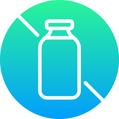 coloured and colorful green white icon - bottle of water