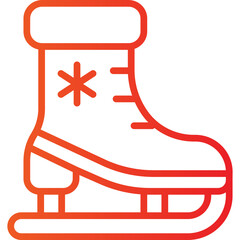 skates winter gradien