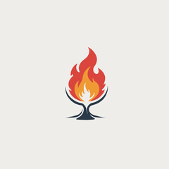 Flame Logo Design EPS format Very Cool 