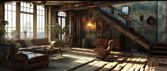 Interior of a large room