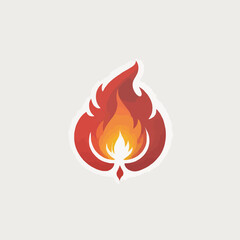 Flame Logo Design EPS format Very Cool 