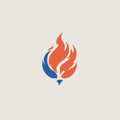 Flame Logo Design EPS format Very Cool 