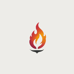 Flame Logo Design EPS format Very Cool 
