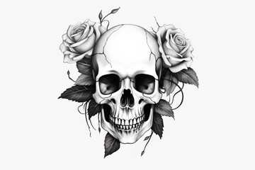 Obraz premium Tattoo, patterns applied to the body. Sketches of drawings, in a creative style. Art sketch, stencil for redrawing. Drawing on the human skin.