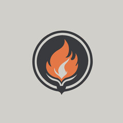 Flame Logo Design EPS format Very Cool 