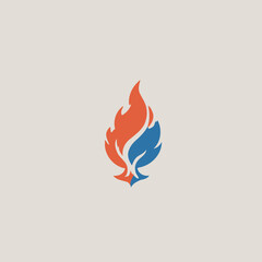 Flame Logo Design EPS format Very Cool 