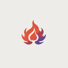 Flame Logo Design EPS format Very Cool 