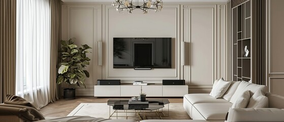 Compact wall-mounted TV stand