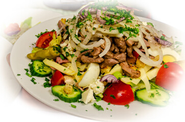 salad with chicken