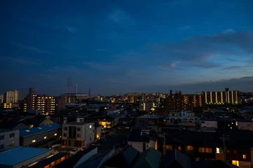 Foto op Canvas 日本の愛知県名古屋市の美しい都市夜景 © 仁 藤原
