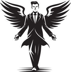 Celestial Angel Investor Nurturing Business Ascension Divine Investment Tactics Angel Wings of Prosperity