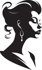 Chic Serenity Silhouette of a Beautiful Woman Sublime Shadows Black Beautys Silhouette