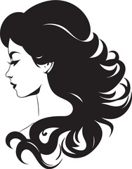 Sublime Contours Vector Silhouette of a Woman Radiant Grace Black Womans Profile