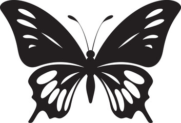 Sublime Soar Black Emblem of Butterflies Elegant Flight Vector Butterfly Silhouette