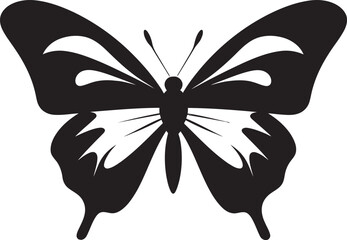 Mystic Flutter Black Butterfly Design Sublime Soar Iconic Black Butterfly