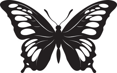 Enigmatic Beauty Vector Butterfly Silhouette Radiant Soar Black Butterfly Icon