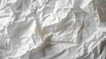 Obraz premium Texture of crumpled white paper. Organic design element