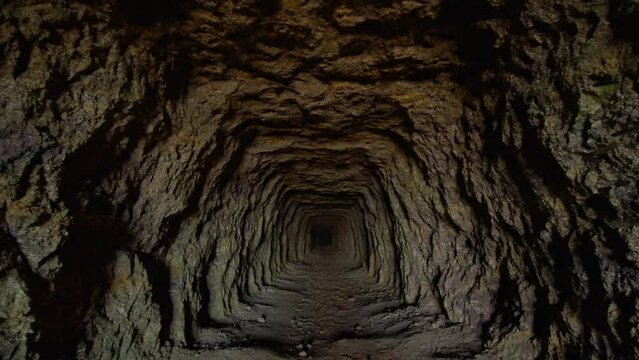 Abandoned Mine, mining industry concept.