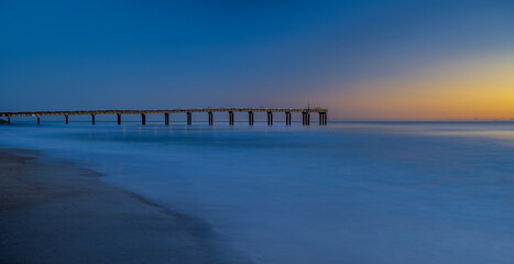 Blue hour at the pier