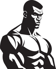 Sparring Legend Iconic Black Silhouette Jab Dynamo Vector Boxer Man Icon