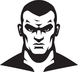 Jab Dynamo Vector Boxer Man Icon Ring Warrior Emblematic Silhouette Design