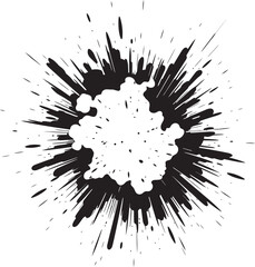 Boomer Comics Dynamic Explosion Icon Kaboom Fusion Black Vector Design
