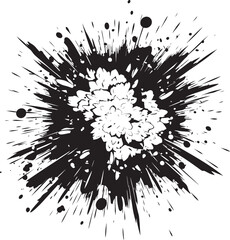 Whizbang Kaboom Vector Blast Icon Explo Blast Dynamic Black Emblem