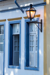 Characteristic architecture in the historic Sao Joao del Rei, colonial city on Minas Gerais state,...