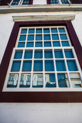 Characteristic architecture in the historic Sao Joao del Rei, colonial city on Minas Gerais state,...
