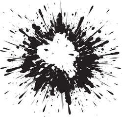 Cartoon Kaboom Explosive Black Design Explo Splash Dynamic Black Icon