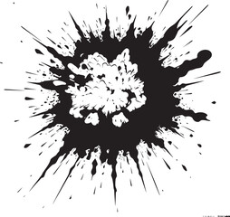 Kaboom Fusion Cartoon Black Icon Boomer Comics Explosive Vector Blast