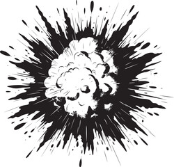 Big Bang Blast Vector Explosive Emblem Bursting Energy Dynamic Blast Design