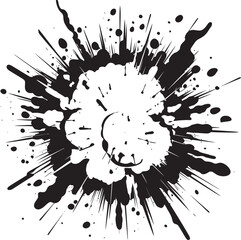 Power Pop Dynamic Black Icon Design Wham Bam Explosive Cartoon Explosion