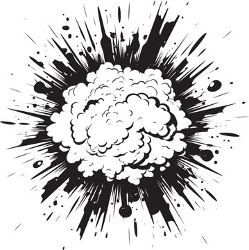 recommend clip art: Flash Blast Explosive Black Emblem Cartoon Kaboom Vector Explosion Silhouette