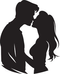 Cherished Serenity Romantic Vector Design Endless Love Iconic Black Romance