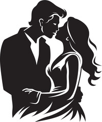 Tender Unity Romantic Kissing Emblem Affectionate Bond Vector Romance Logo