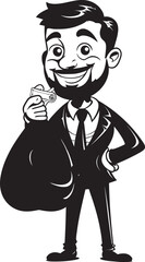 Monetary Protector Wealthy Logo Emblem Funds Guardian Vector Black Emblem