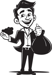 Currency Custodian Wealth Money Bag Dollar Dynamo Vector Moneybag Emblem