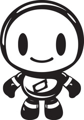 Boom Buddy Bot Black Emblematic Design Dynamite Drone Vector Logo Icon