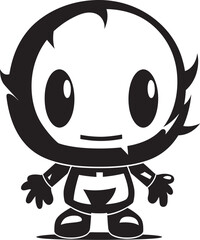 Explosive Dynamo Emblematic Mascot Emblem Boom Buddy Bot Vector Mascot Icon