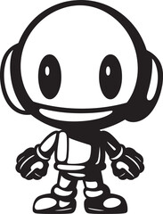 Explosive RoboCharm Black Emblem Design Dynamite Dynamo Cute Logo Icon