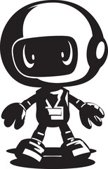 Boom Buddy Bomber Vector Mascot Emblem Cosmic Ray Cannon Vector Emblem