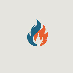 Flame Logo Design EPS format Very Cool 