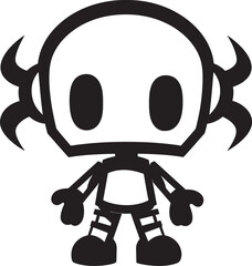 Cute Bomber Drone Vector Emblem Mascot Blastastic Blaster Buddy Black Logo Icon